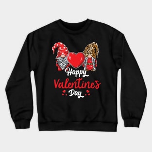 Gnomes Happy Valentines Day Crewneck Sweatshirt